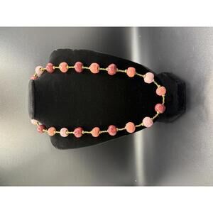 Vintage Ceramic Beaded Necklace